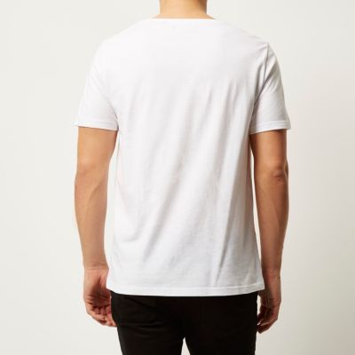 White ribbed t-shirt